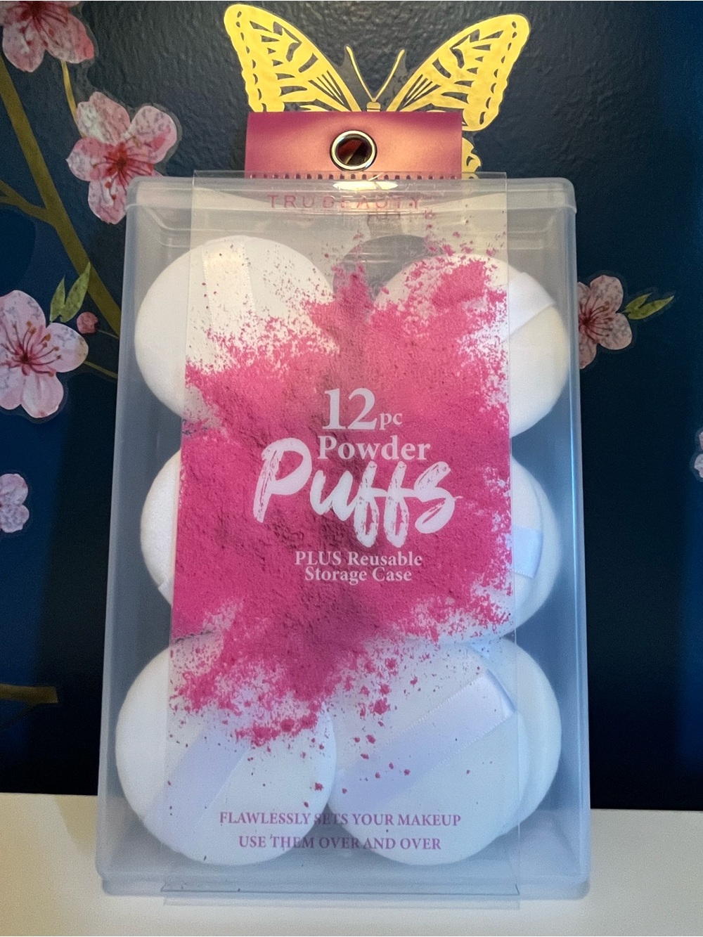 Powder Puffs 12pc Reusable Makeup Sponges - White